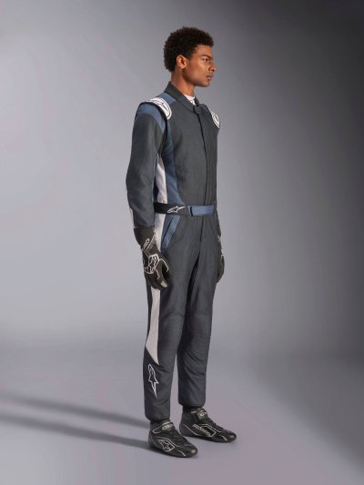 ALPINESTARS GP PRO COMP V2 FIA SUIT - (Black Asphalt White)