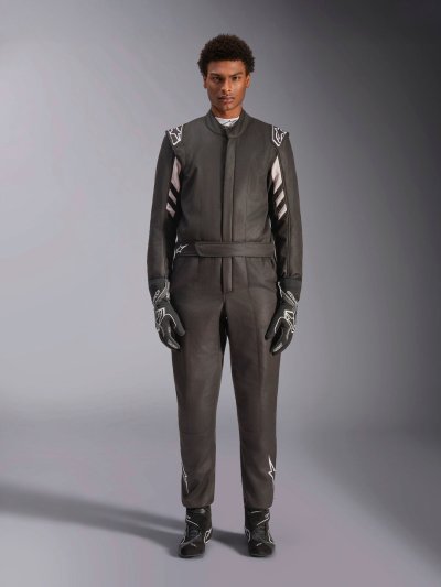 ALPINESTARS GP RACE V3 SUIT FIA - (Black Silver)