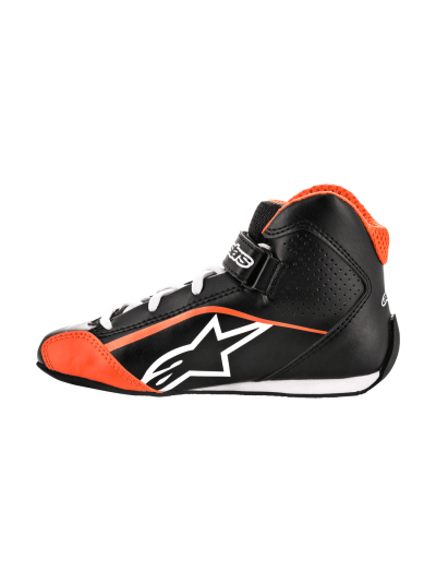 ALPINESTARS KARTING SHOES YOUTH TECH-1 K - (BLACK-WHITE-ORANGE)