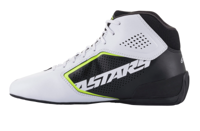 ALPINESTARS KARTING SHOES TECH-1 K START V2 - (WHITE/BLACK/YELLOW FLUO)