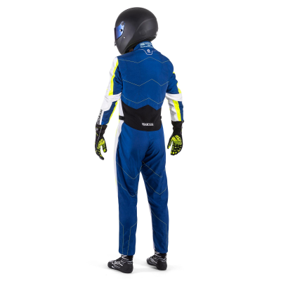 SPARCO KARTING SUIT KERB ADVANCED - (Light blue/Fluorescent yellow)