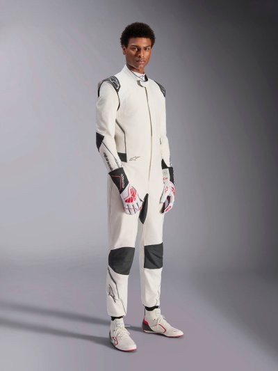 ALPINESTARS HYPERTECH V3 SUIT FIA - (White Black Silver)
