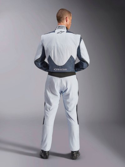 ALPINESTARS GP PRO COMP V2 FIA SUIT - (Silver Blue Asphalt Black)