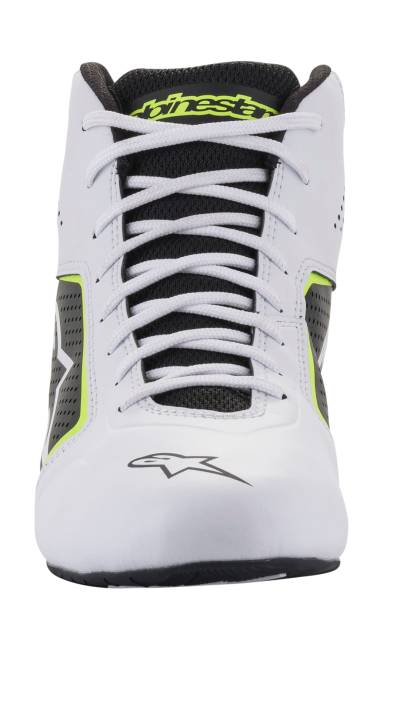 ALPINESTARS KARTING SHOES TECH-1 K START V2 - (WHITE/BLACK/YELLOW FLUO)