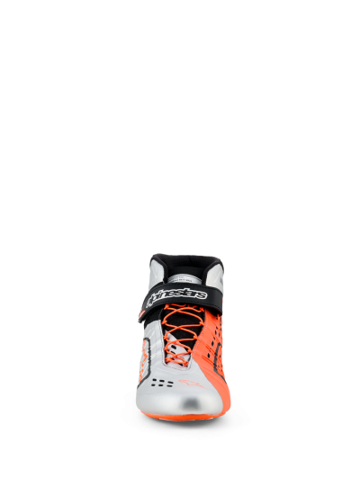 ALPINESTARS KARTING SHOES TECH-1 KX V3 FIA - (BLACK/SILVER/ORANGE FLUO)