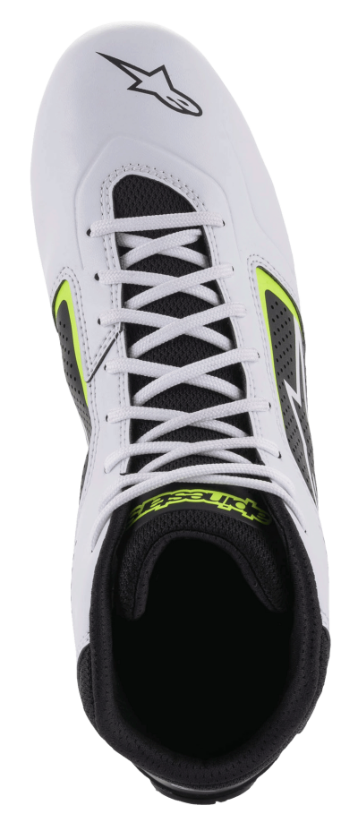 ALPINESTARS KARTING SHOES TECH-1 K START V2 - (WHITE/BLACK/YELLOW FLUO)