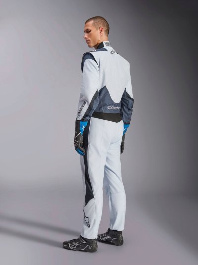 ALPINESTARS GP PRO COMP V2 FIA SUIT - (Silver Blue Asphalt Black)