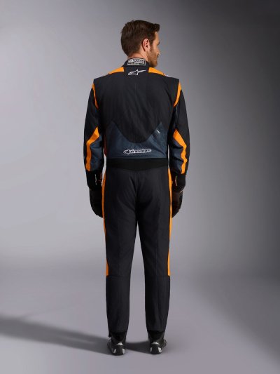 ALPINESTARS GP PRO COMP V2 FIA SUIT - (Black Asphalt Orange Fluo)