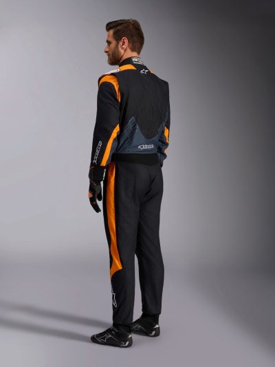 ALPINESTARS GP PRO COMP V2 FIA SUIT - (Black Asphalt Orange Fluo)