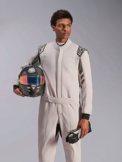 ALPINESTARS GP RACE V3 SUIT FIA - (Silver Anthracite)