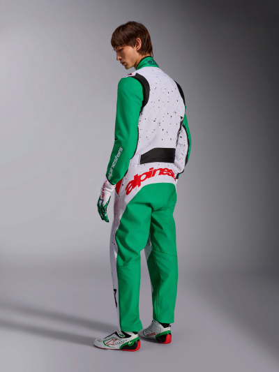 ALPINESTARS KARTING SUIT KMX-9 V3 GRAPHIC 6 - (White Green Red)