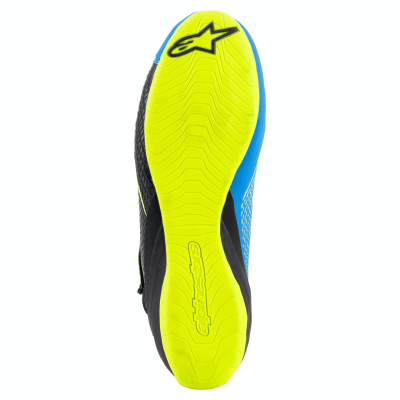 ALPINESTARS KARTING SHOES TECH-1 KZ V2 - (BLACK/ENAMEL/BLUE/YELLOW FLUO)