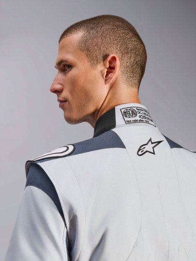 ALPINESTARS GP PRO COMP V2 FIA SUIT - (Silver Blue Asphalt Black)