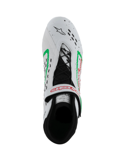 ALPINESTARS KARTING SHOES TECH-1 KX V3 FIA - (WHITE/GREEN/RED)