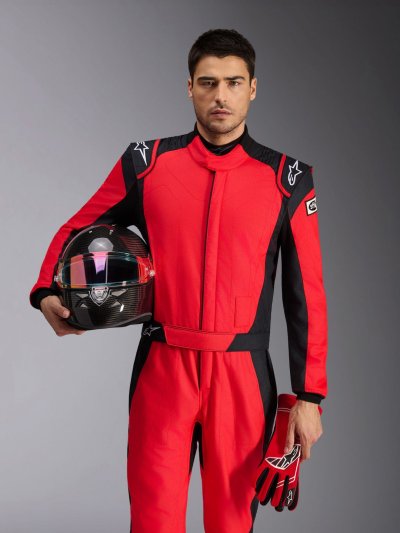 ALPINESTARS GP PRO COMP V2 FIA SUIT - (Red Black)