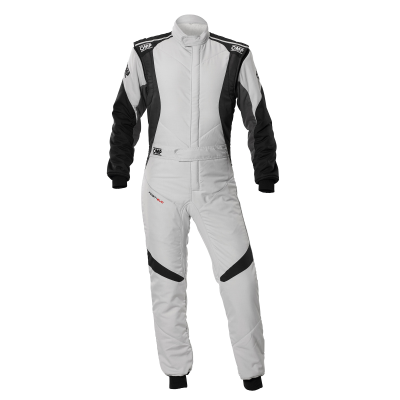OMP FIRST EVO SUIT FIA 8856-2018 - (Silver Black)