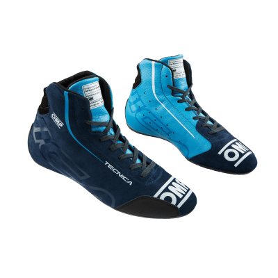 OMP TECNICA SHOES my2025 FIA 8856-2018 - (Navy Blue - Cyan)