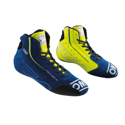 OMP TECNICA SHOES my2025 FIA 8856-2018 - (Blue- Yellow)
