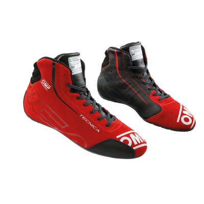 OMP TECNICA SHOES my2025 FIA 8856-2018 - (Black - Red)