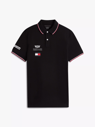 Tommy Hilfiger x Cadillac F1 Team Black Replica Polo