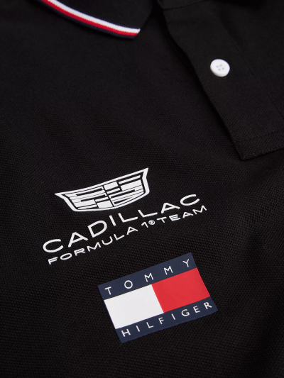 Tommy Hilfiger x Cadillac F1 Team Black Replica Polo