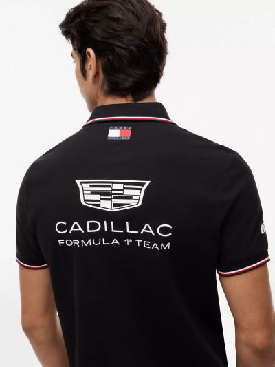 Tommy Hilfiger x Cadillac F1 Team Black Replica Polo