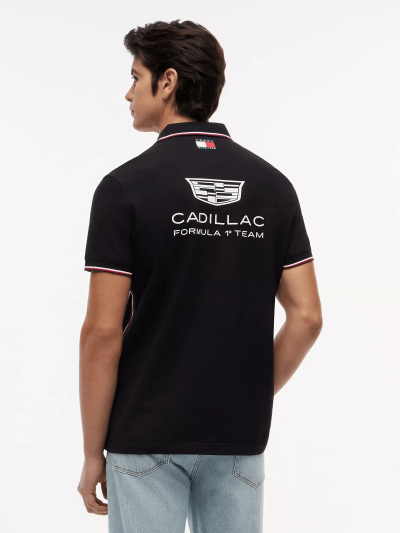 Tommy Hilfiger x Cadillac F1 Team Black Replica Polo