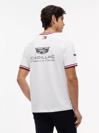Tommy Hilfiger x Cadillac F1 Team White Replica Logo T-Shirt