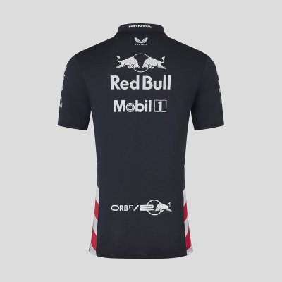 Red Bull Racing F1 Men's 2024 Special Edition America Race Team Polo Shirt- Navy