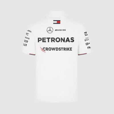 Mercedes AMG Petronas F1 2024 Men's Team Polo Shirt - White