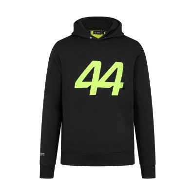 Mercedes AMG Petronas F1 Men's Lewis Hamilton Hooded Sweatshirt - Black/Yellow