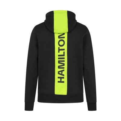 Mercedes AMG Petronas F1 Men's Lewis Hamilton Hooded Sweatshirt - Black/Yellow