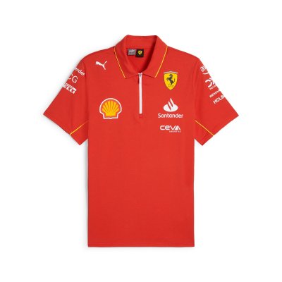 Scuderia Ferrari F1 2024 MEN Team Polo Shirt - Red