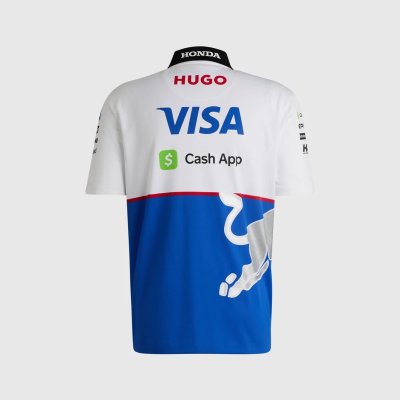 Visa Cash App RB F1 2024 Men's Team Polo Shirt - White