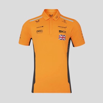 McLaren F1 Men's 2024 Lando Norris Team Drivers Polo - Papaya