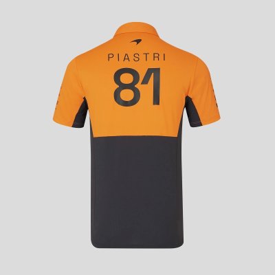 McLaren F1 Men's 2024 Oscar Piastri Team Drivers Polo - Papaya