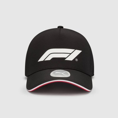 F1 Tech Collection Puma Large Logo Baseball Hat- Black