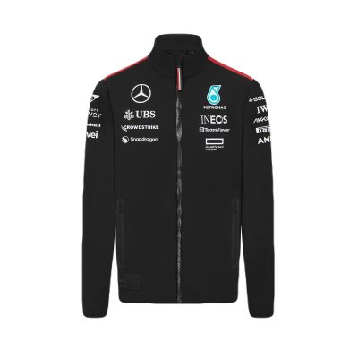 Mercedes AMG Petronas F1 2024 Men's Team Softshell Jacket - Black