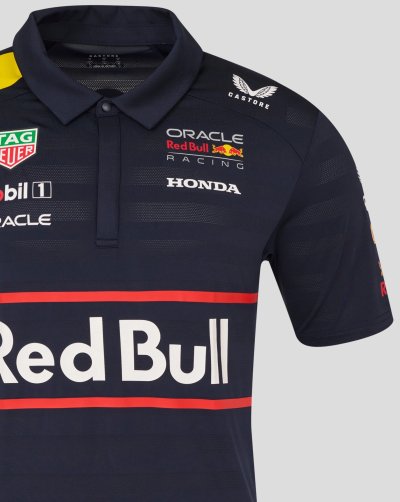 Red Bull Racing F1 Men's 2025 Team Polo Shirt- Navy