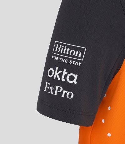 McLaren F1 2025 Men's Team Polo Shirt - Papaya