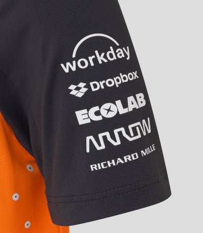 McLaren F1 2025 Men's Team Polo Shirt - Papaya