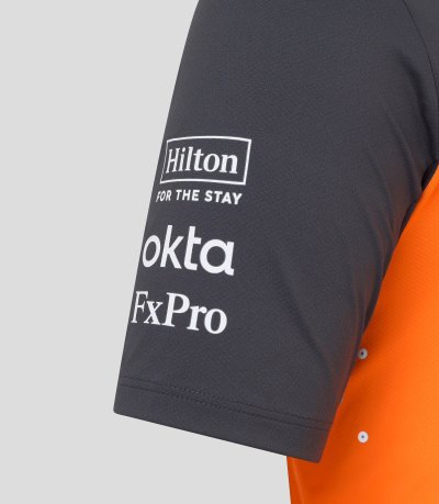 McLaren F1 Men's 2025 Lando Norris Team Drivers Polo - Papaya