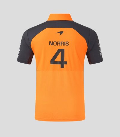 McLaren F1 Men's 2025 Lando Norris Team Drivers Polo - Papaya