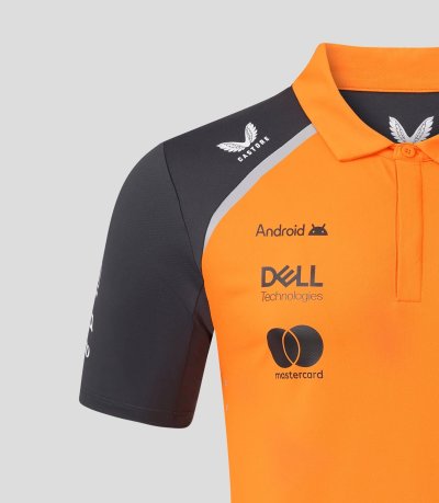 McLaren F1 Men's 2025 Oscar Piastri Team Polo Shirt - Papaya