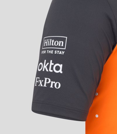 McLaren F1 Men's 2025 Oscar Piastri Team Polo Shirt - Papaya