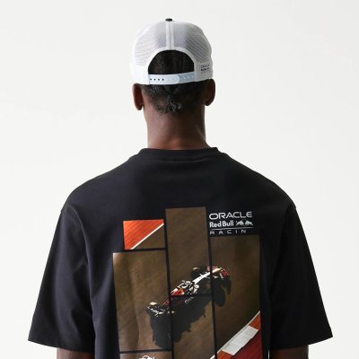 Red Bull Racing F1 Graphic Oversized T-shirt Adults - Black
