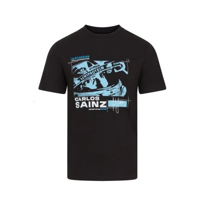 Williams Racing X Reflo Carlos Sainz Short Sleeve Tee Unisex - Black