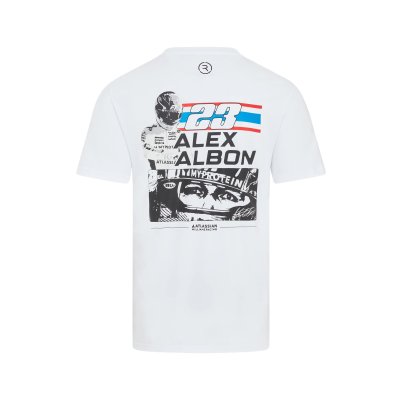 Williams Racing X Reflo Alex Albon Short Sleeve Tee Unisex - White