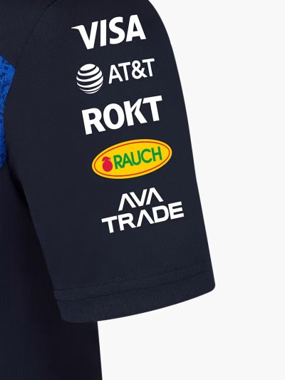 Red Bull Racing F1 Team 2026 Set Up T Shirt Womens - Night Sky / Surf The Web