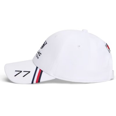 Tommy Hilfiger x Cadillac F1 Team White Valtteri Bottas Driver 77 Adjustable Hat